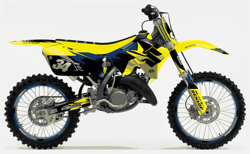 Yellow Concept Sticker kit for Suzuki RM 125 2001 - 2012