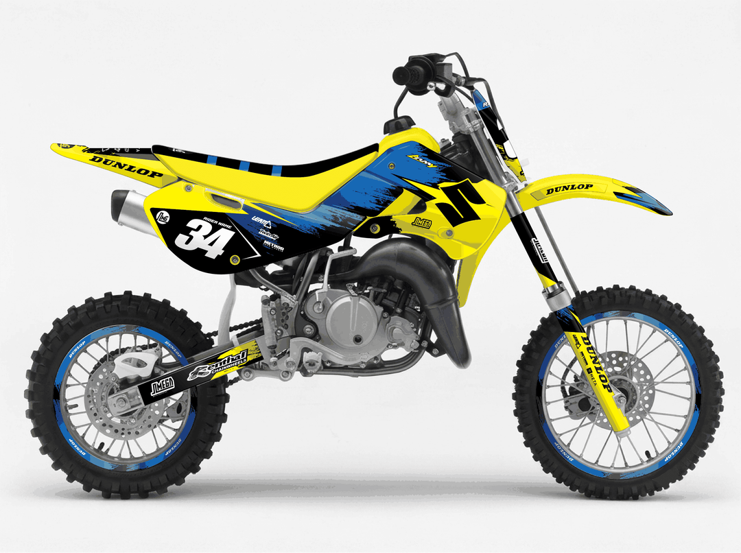 suzuki rm 65 yellow concept graphics kit