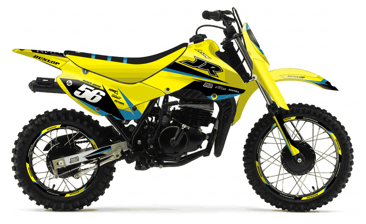 suzuki jr 80 yellow factory graphics kit
