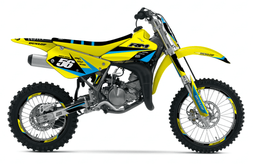 Yellow Factory Sticker kit for Suzuki RM 85 2001 - 2020