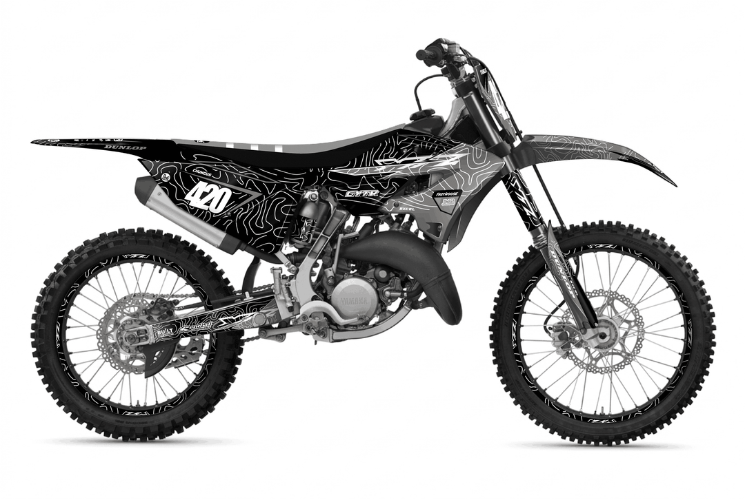 yamaha yz125x grey chungus graphics kit