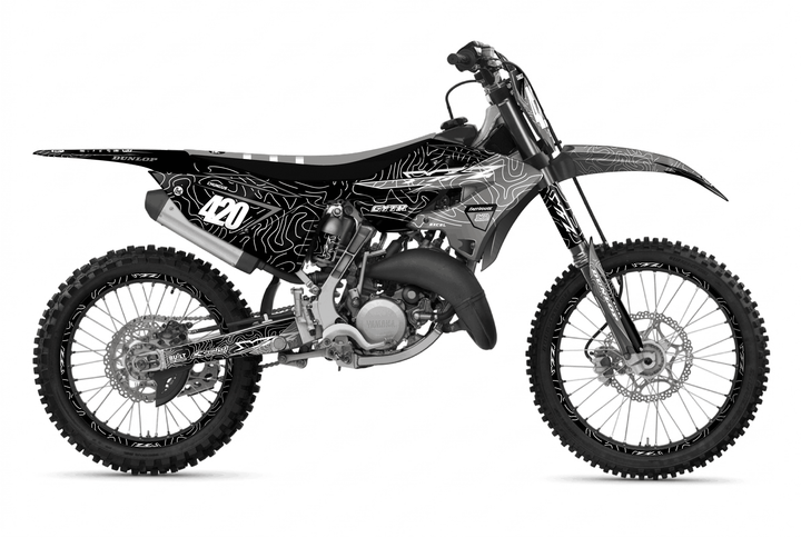 yamaha yz250x grey chungus graphics kit