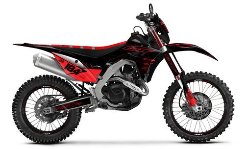 Black Minty Sticker kit for Honda CRF 450X 2019 - 2024