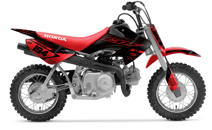 honda crf 50 black minty graphics kit