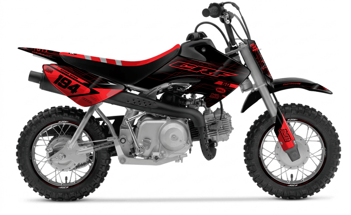 honda crf 50 black minty graphics kit