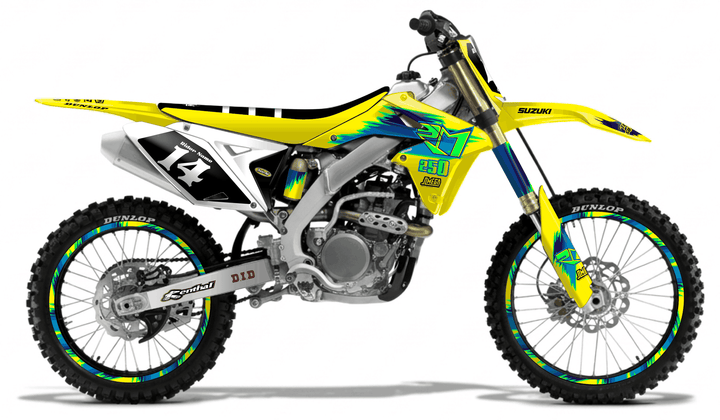 suzuki rmz 250 tecnosel remastered graphics kit