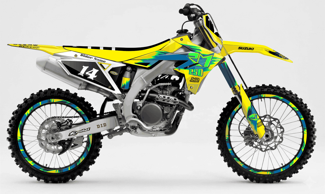 suzuki rmz 250 tecnosel remastered graphics kit