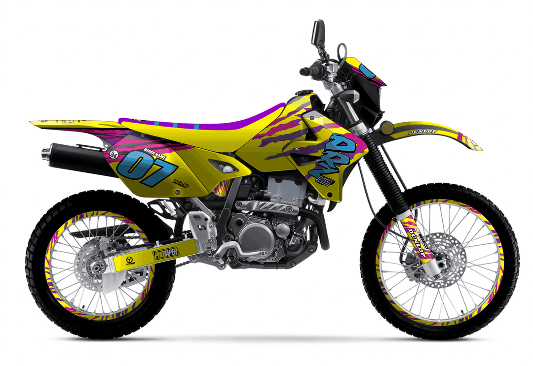 suzuki drz 400s 1996 retro factory graphics kit