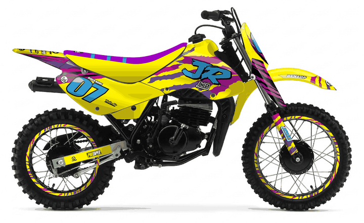 suzuki jr 80 1996 retro factory graphics kit