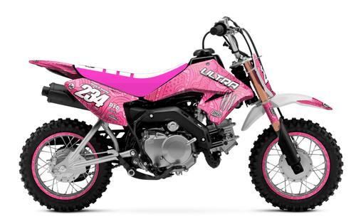 Pink Monster Sticker kit for Suzuki DRZ 70 2009 - 2013