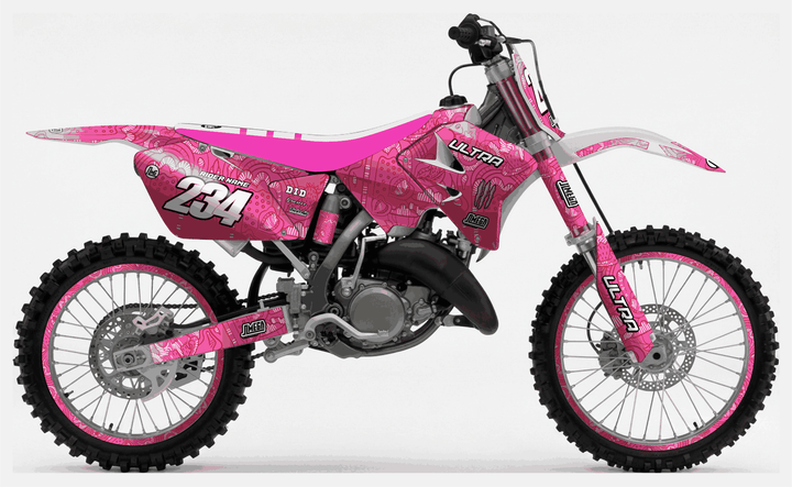 suzuki rm 125 pink monster graphics kit