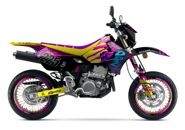 suzuki drz 400sm retro 90's factory graphics kit