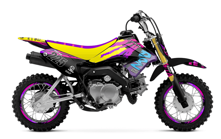 suzuki drz 70 retro 90's factory graphics kit