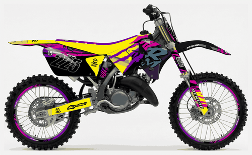 Retro 90's Factory Sticker kit for Suzuki RM 125 2001 - 2012