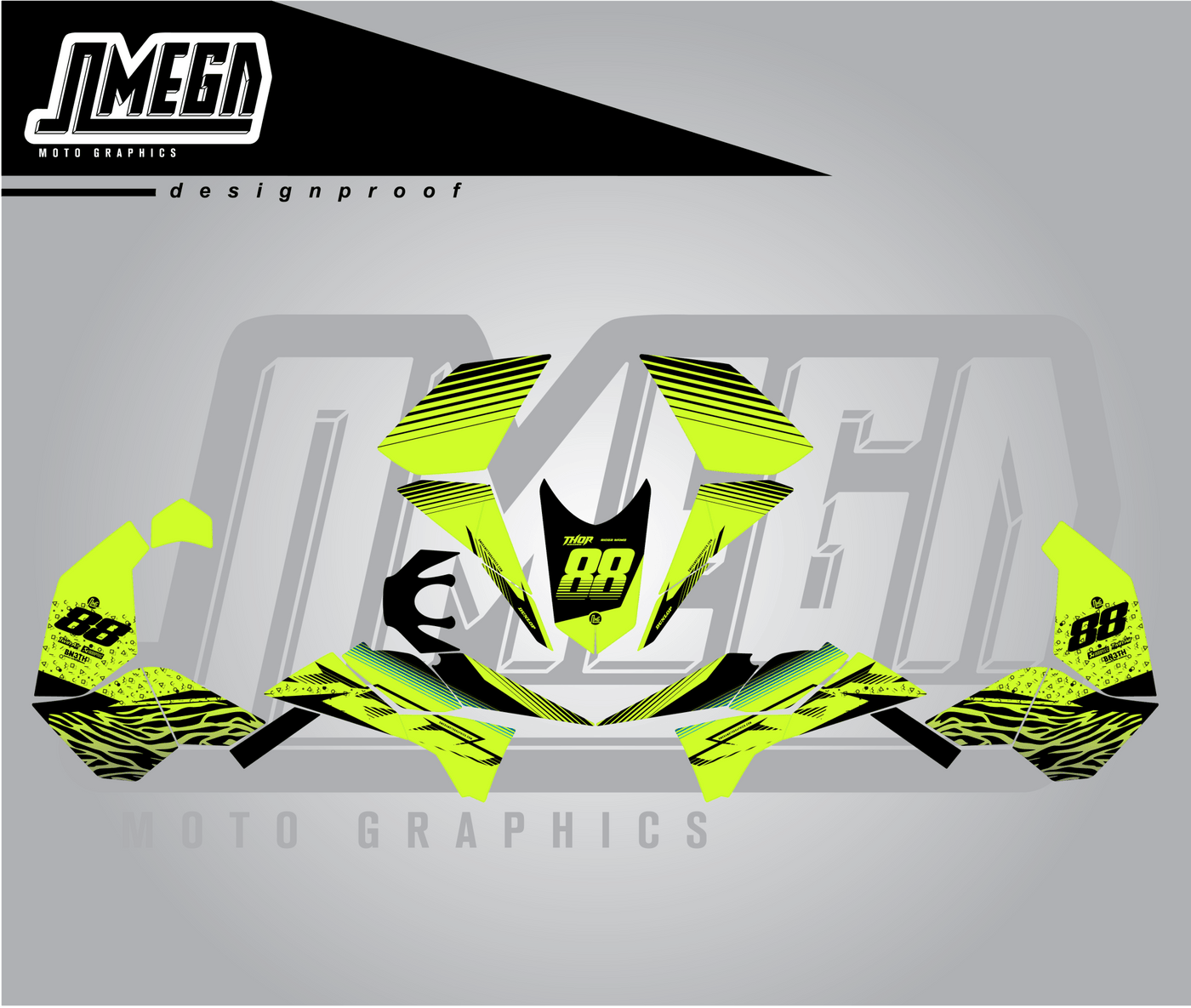 Neon Shades Quad Graphics Kit