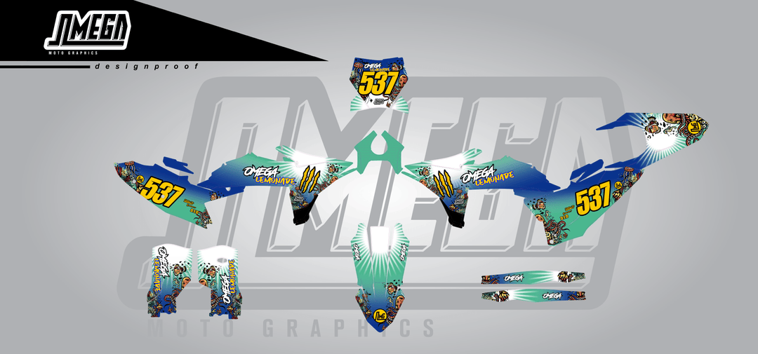 Lemonade Monster Graphics kit