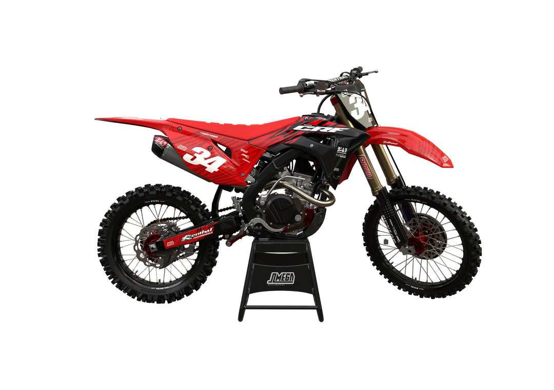honda cr crf red tiger graphics kit