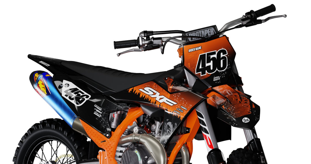 Orange Death Star Graphics Kit