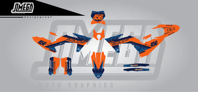 Orange Water Graphics Kit