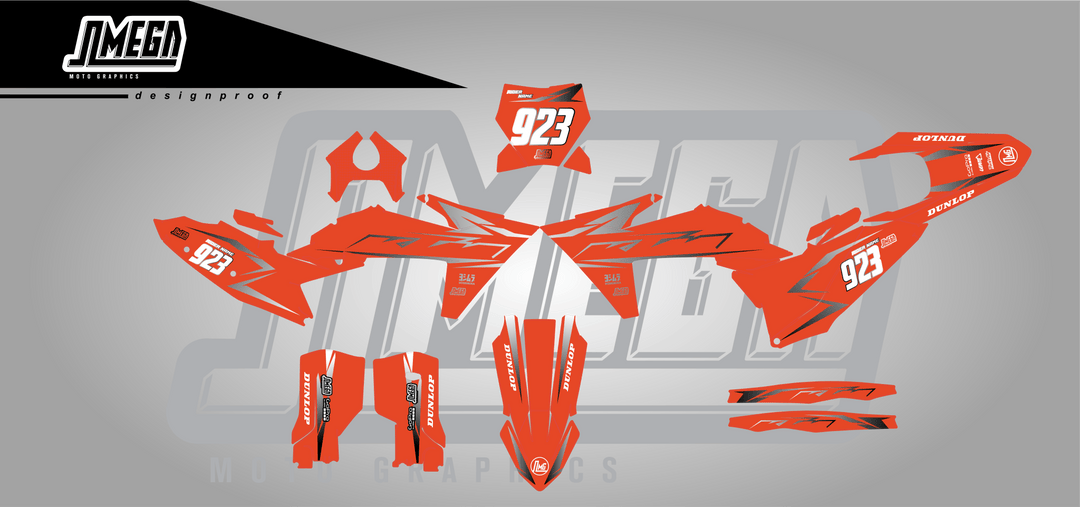 Orange Metal Graphics Kit