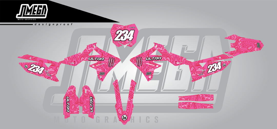 Pink Monster Graphics kit