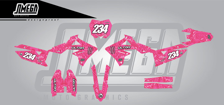 Pink Monster Graphics kit