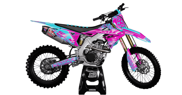 Suzuki Pink Radix Graphics Kit | Dirt Bike Decals – Omega Moto