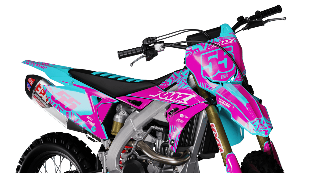 Suzuki Pink Radix Graphics Kit