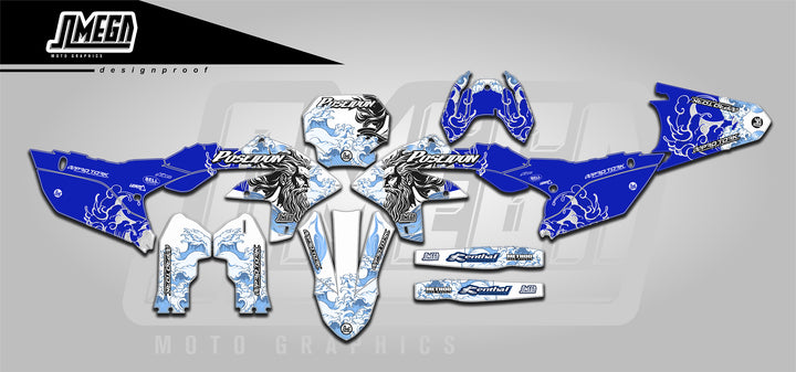 Poseidon inspired sticker kit