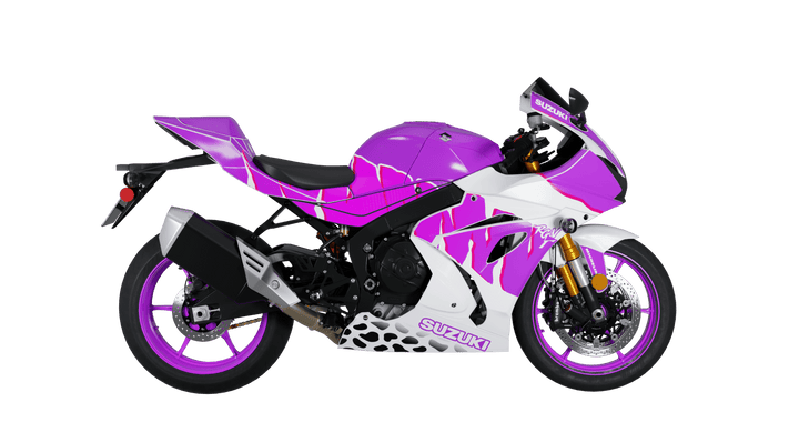 Purple 90s Bike Graphics Kit