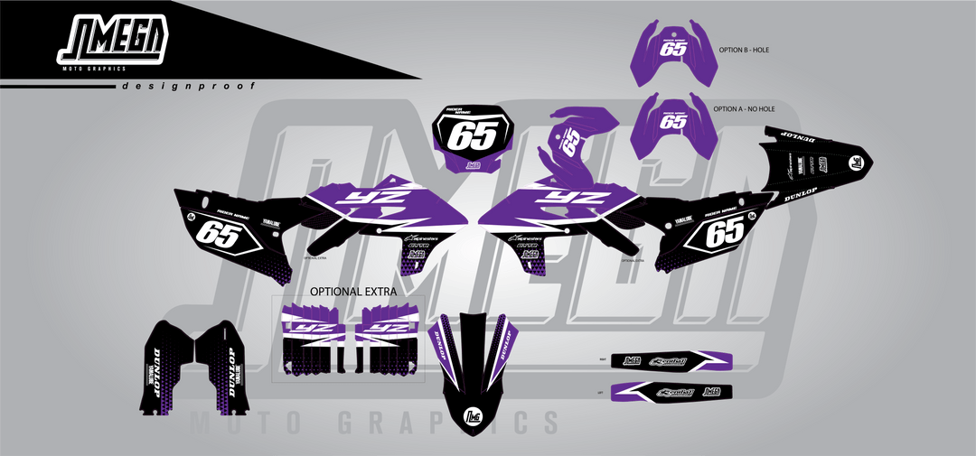 Purple Shadow Strike Graphics Kit