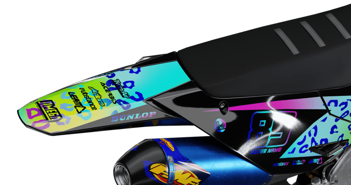 Rainbow Leopard Graphics Kit