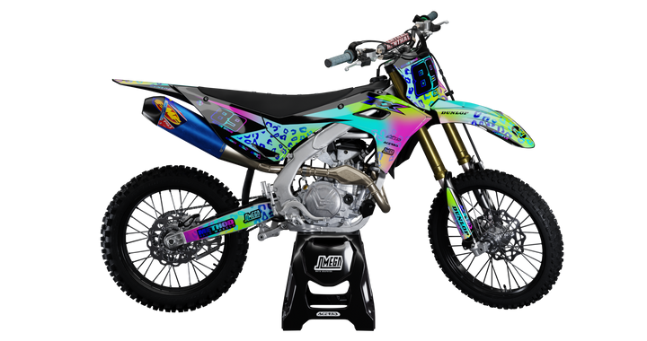 Rainbow Leopard Graphics Kit