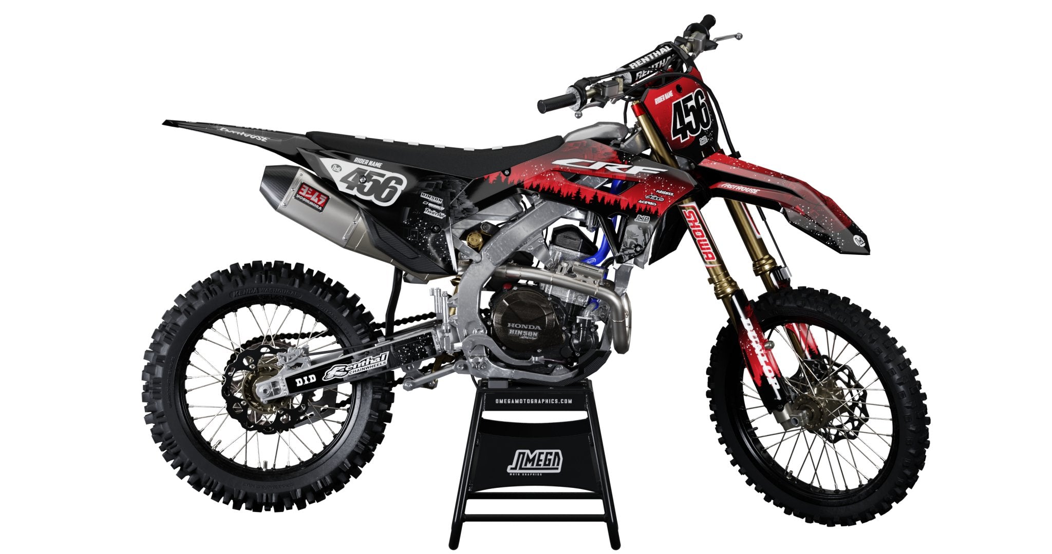Red Death Star Graphics Kit | MX Sticker Kit β Omega Moto Graphics