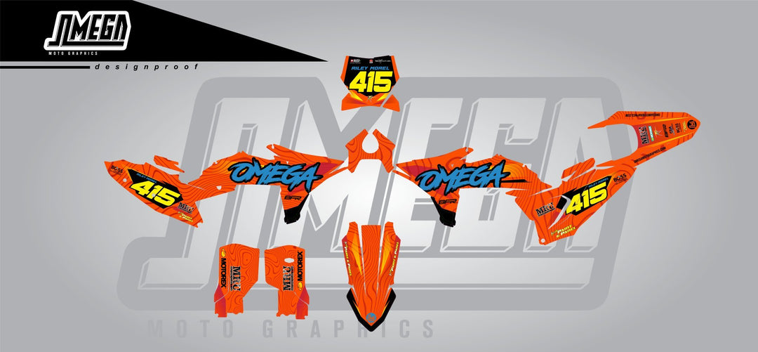 Moto Riley Riley 25 Graphics Kit | Dirt Bike Decals – Omega Moto Graphics