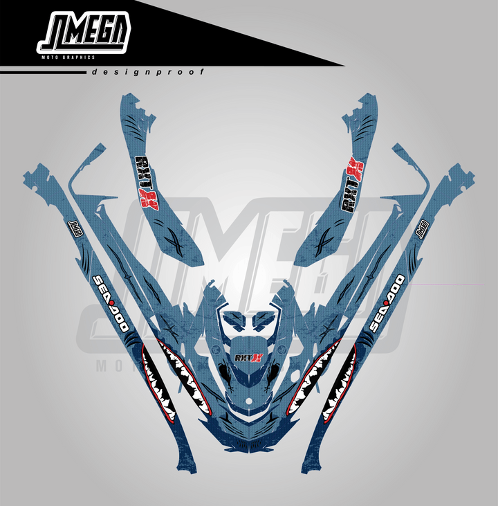 Sea Predator Jet Ski Graphics Kit