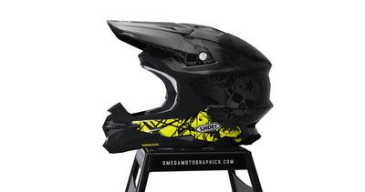 Black Skull Helmet Graphics