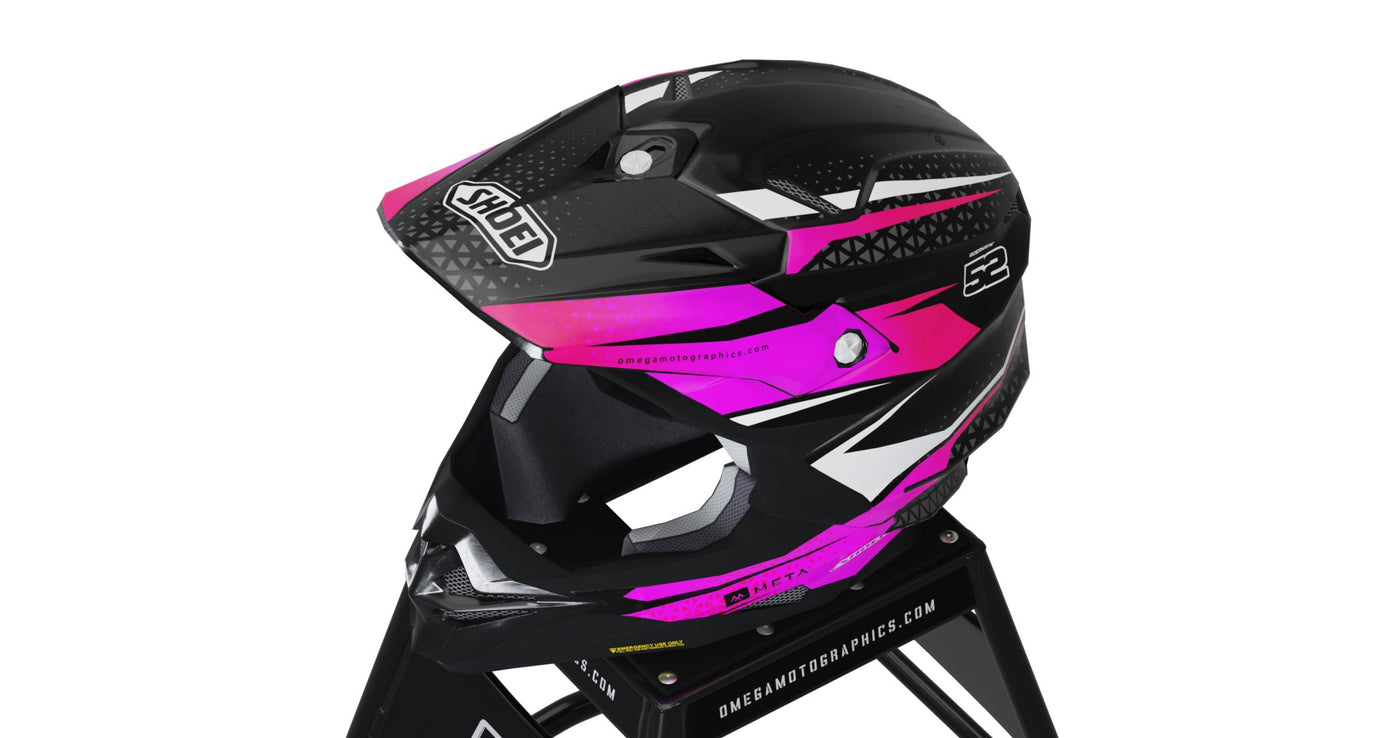 Pink Touch Helmet Graphics