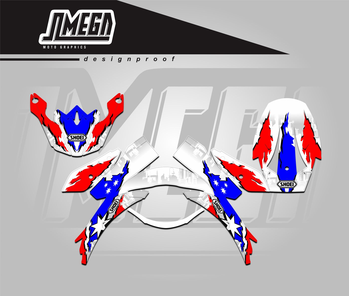 USA Helmet Graphics