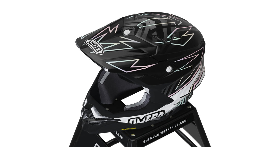 clear wrap motorcycle helmet Zebra Helmet Graphics