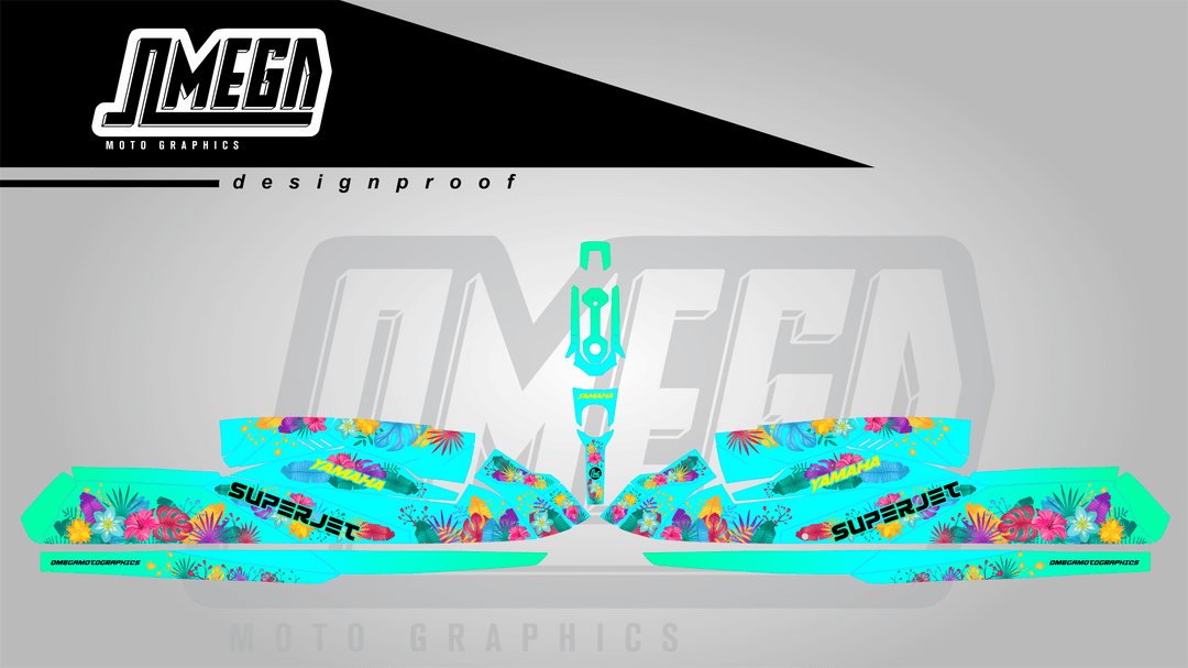 Jetset Jungle Jet Ski Graphics Kit