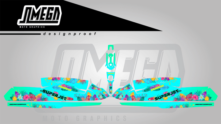 Jetset Jungle Jet Ski Graphics Kit