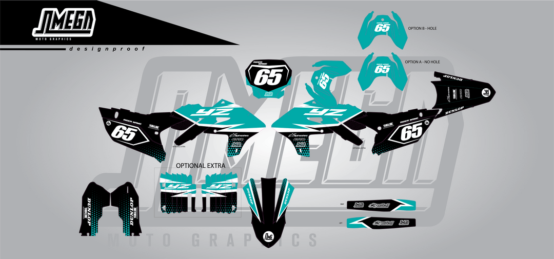 Teal Shadow Strike Graphics Kit