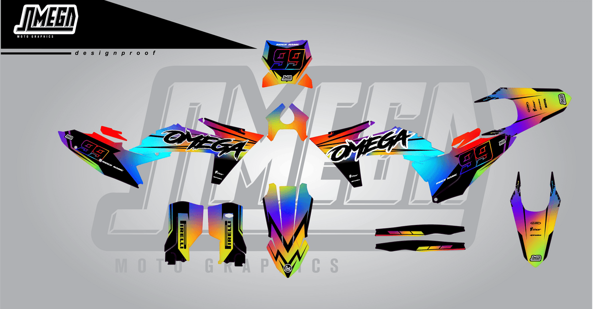 Titanium V3 Graphics Kit | MX Graphics – Omega Moto Graphics