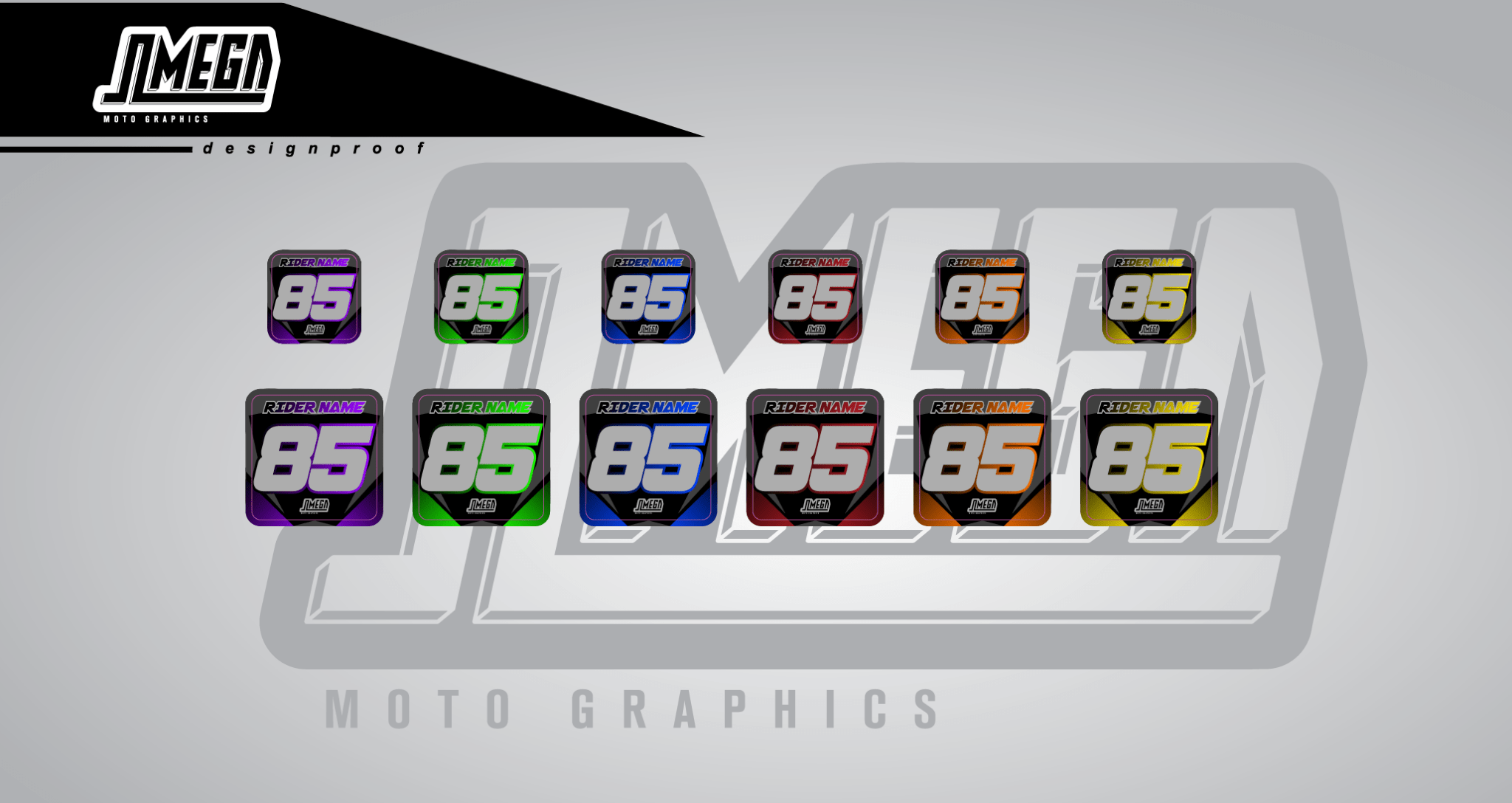 Touch Wheel Hub Stickers | Dirt Bike Hub Decals – Omega Moto Graphics