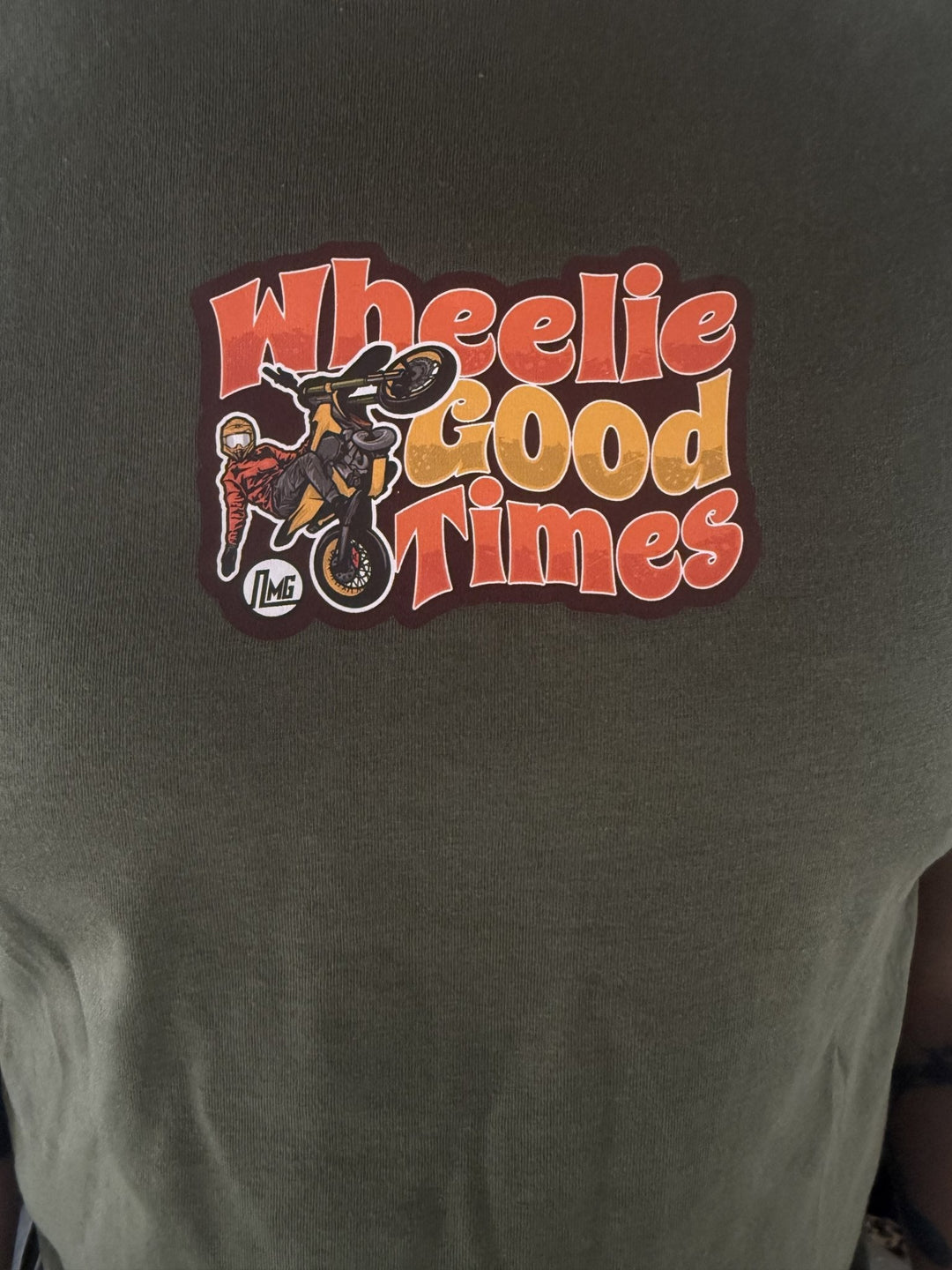 Wheelie Good Time Iron-On Jersey/T-Shirt Prints