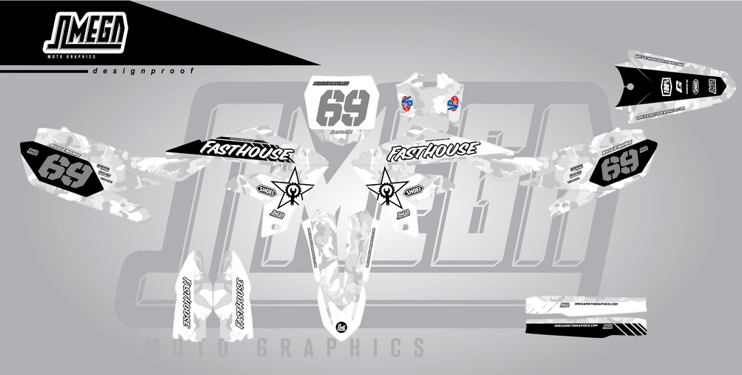 White Camo Graphics kit