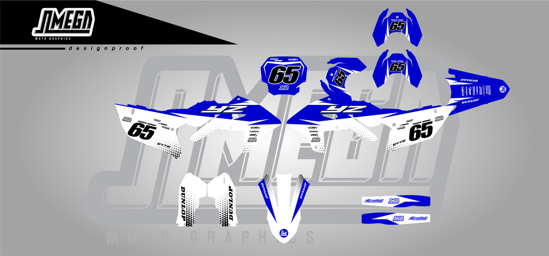 Yamaha Blue Factory Graphics Kit