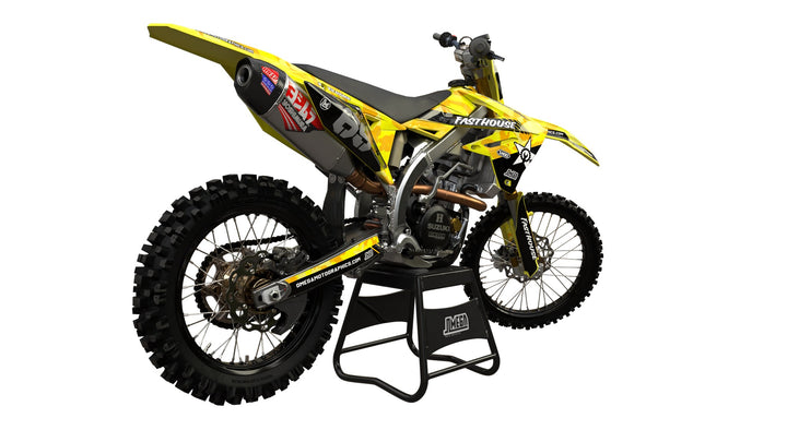 Yellow Camo RM-Z decal kit rear view