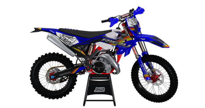 Rieju Chrome Blue Crazy Cool Graphics Kit